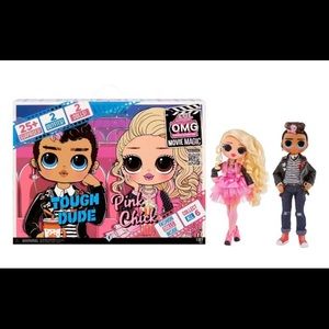 NEW! L.O.L. Surprise! OMG Movie Magic Tough Dude & Pink Chick 2pk. LAST ONE!